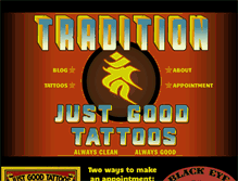 Tablet Screenshot of justgoodtattoos.com